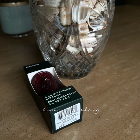 Starbucks Red Jeweled Keychain - Picture 3 of 3
